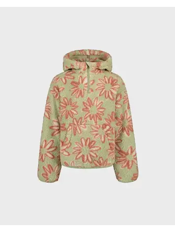 BILLABONG ROXY Girls Just In Time Half Zip Light Avocado
