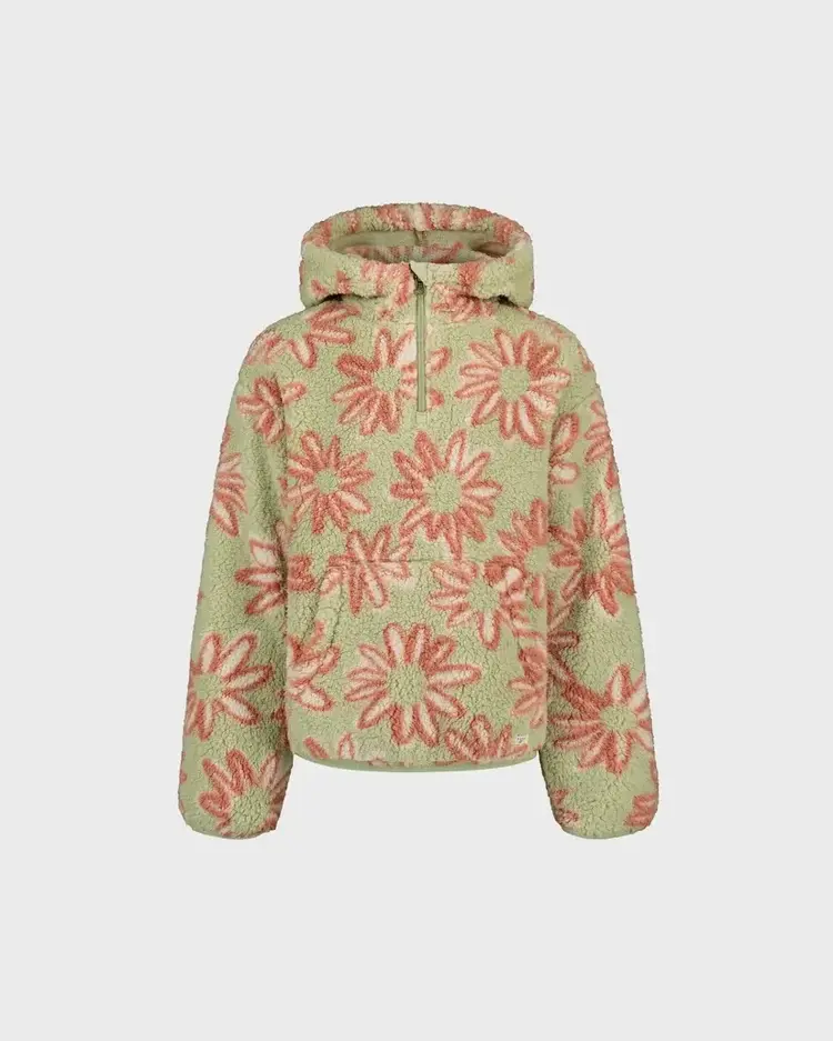 BILLABONG ROXY Girls Just In Time Half Zip Light Avocado