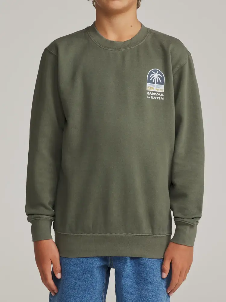 KATIN KATIN Boys Passage Crew Clover Vintage Wash