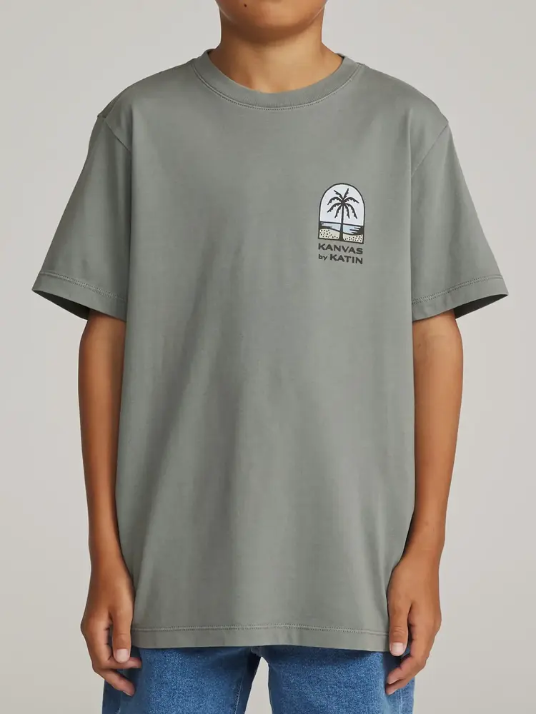 KATIN KATIN Boys Passage Tee Graphite Vintage Wash