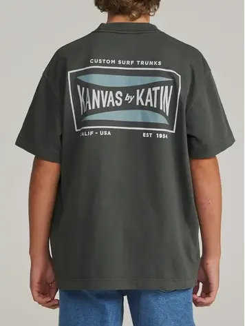 KATIN KATIN Boys Scrubber Box Fit Tee Black Vintage Wash