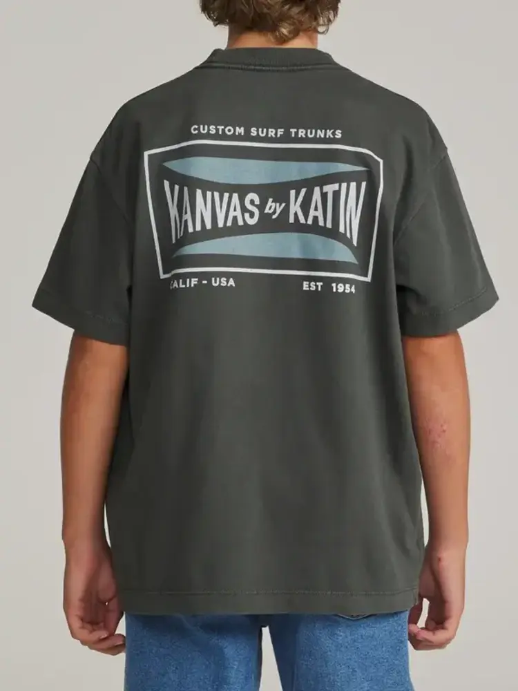 KATIN KATIN Boys Scrubber Box Fit Tee Black Vintage Wash