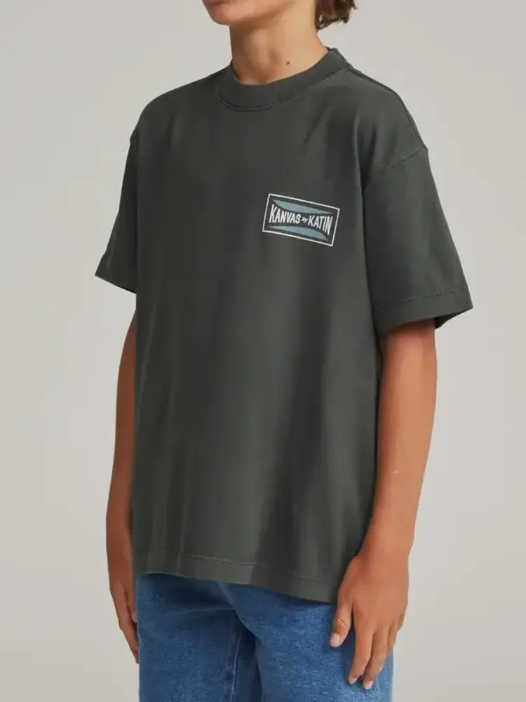 KATIN KATIN Boys Scrubber Box Fit Tee Black Vintage Wash