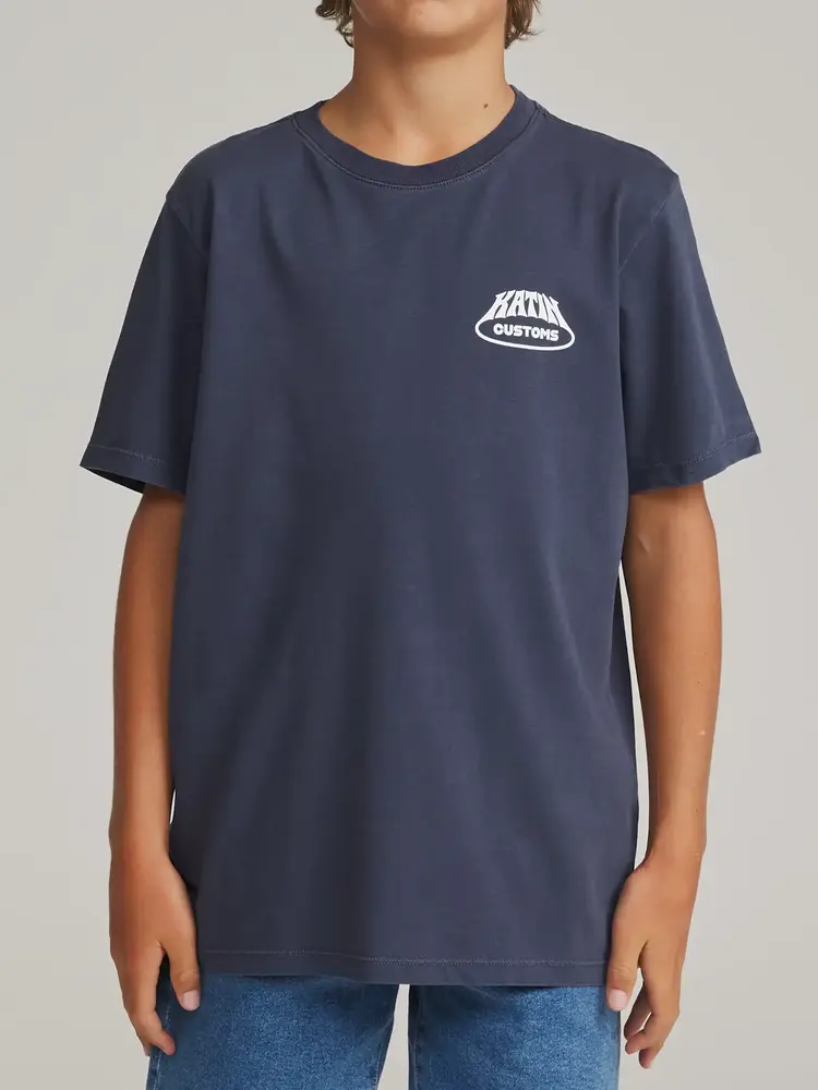 KATIN KATIN Boys Voyager Tee Washed Blue Vintage Wash