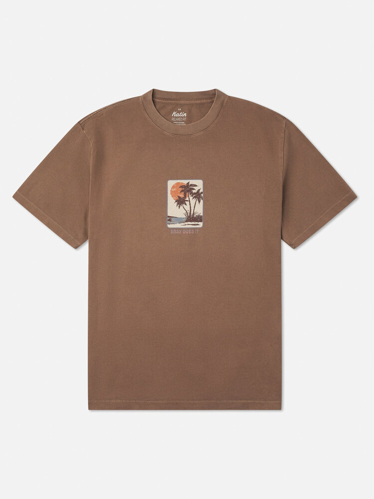 KATIN KATIN Brisa Box Fit Tee Brown Vintage Wash