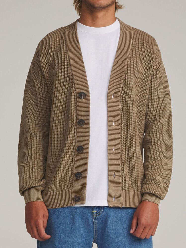 KATIN 24B KATIN GALLANT CARDIGAN SWEATER LIGHT BROWN