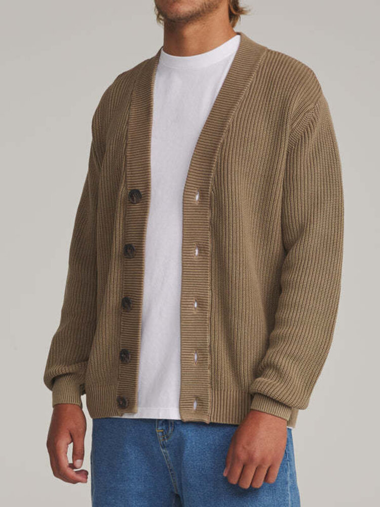 KATIN 24B KATIN GALLANT CARDIGAN SWEATER LIGHT BROWN