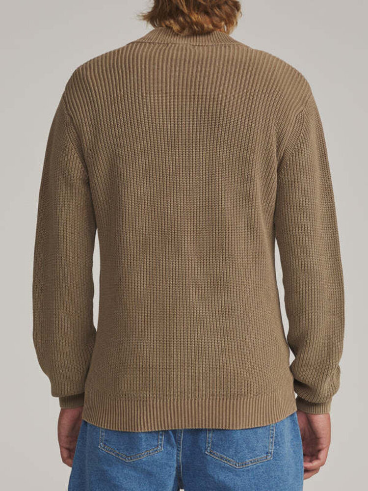KATIN 24B KATIN GALLANT CARDIGAN SWEATER LIGHT BROWN