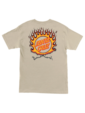 SANTA CRUZ 49B SANTA CRUZ T-SHIRT FORGING DOT SAND