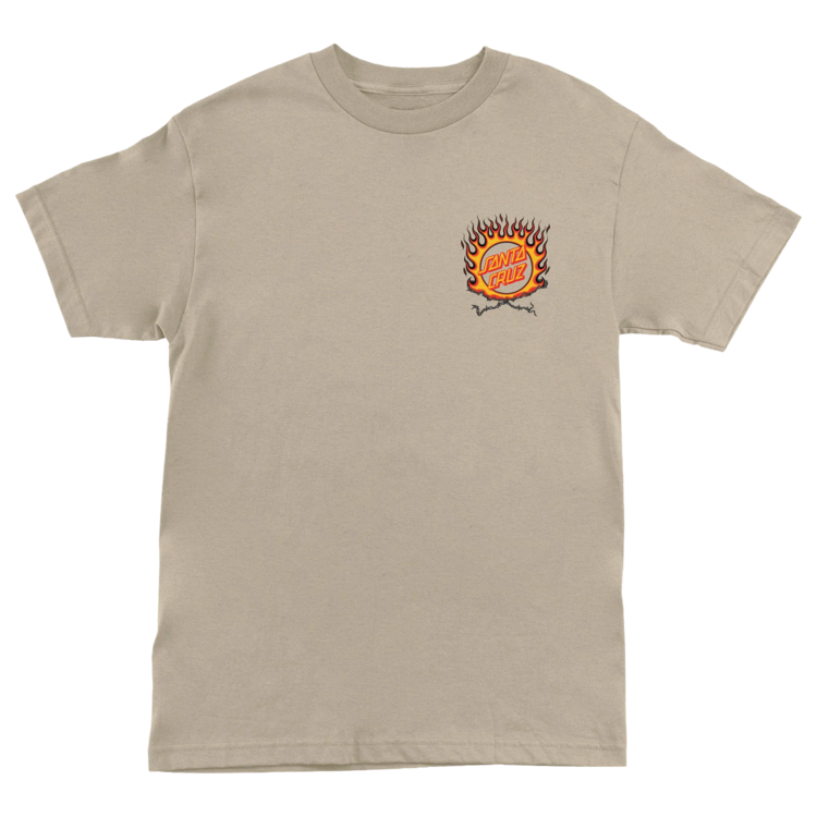 SANTA CRUZ 49B SANTA CRUZ T-SHIRT FORGING DOT SAND