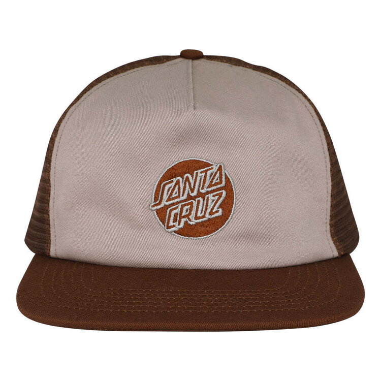 SANTA CRUZ 50B SANTA CRUZ SNAPBACK CRUZ EMBROIDERED TAN/BROWN