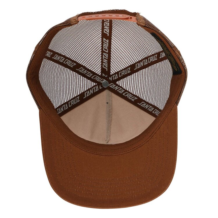 SANTA CRUZ 50B SANTA CRUZ SNAPBACK CRUZ EMBROIDERED TAN/BROWN