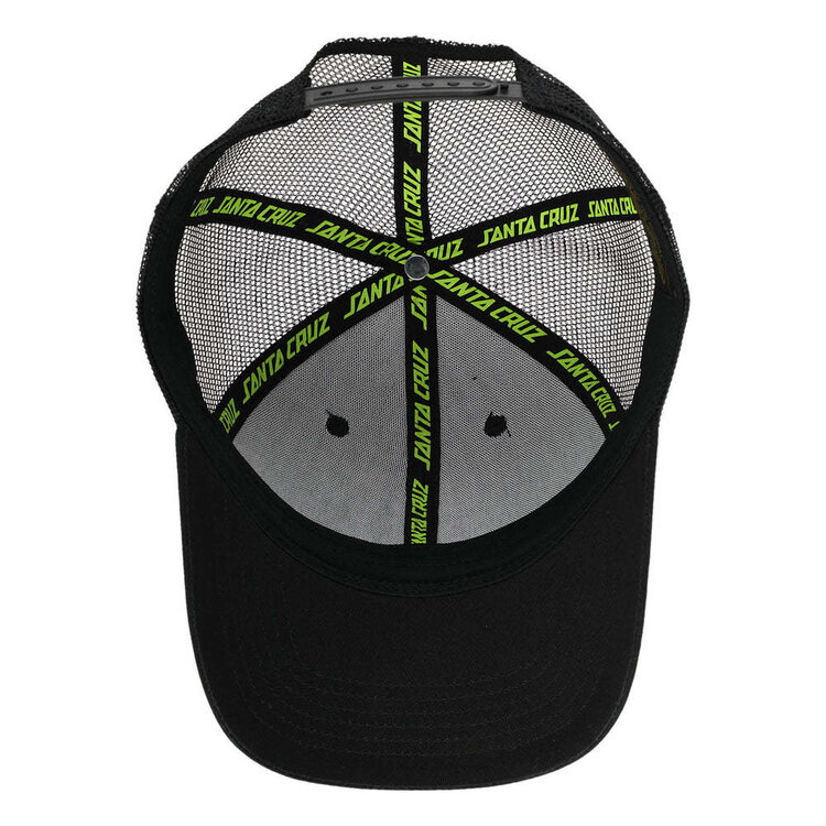 SANTA CRUZ 52B SANTA CRUZ TRUCKER HAT SC GREMLIN BLACK