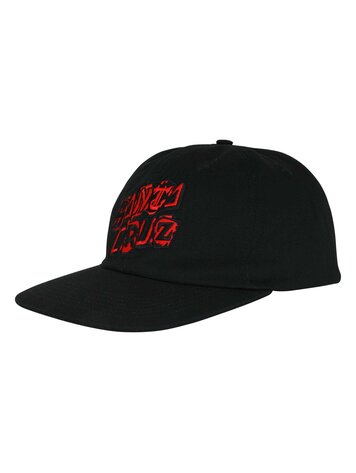 SANTA CRUZ 53B SANTA CRUZ SNAPBACK PAY OFF STACK STRIP BLACK