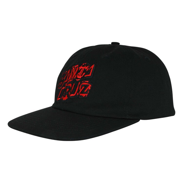 SANTA CRUZ 53B SANTA CRUZ SNAPBACK PAY OFF STACK STRIP BLACK