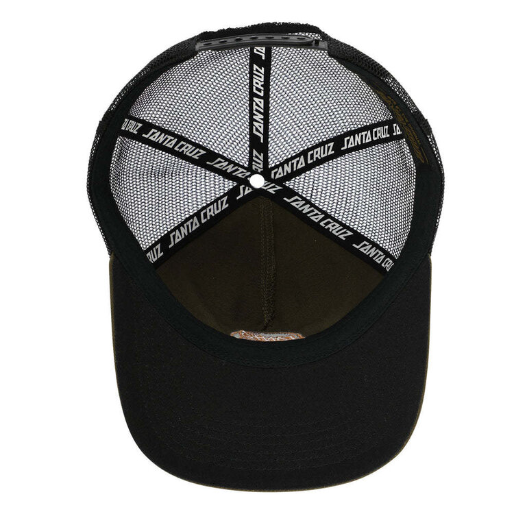 SANTA CRUZ 54A SANTA CRUZ SNAPBACK CRUZ EMBROIDERED OLIVE/BLACK
