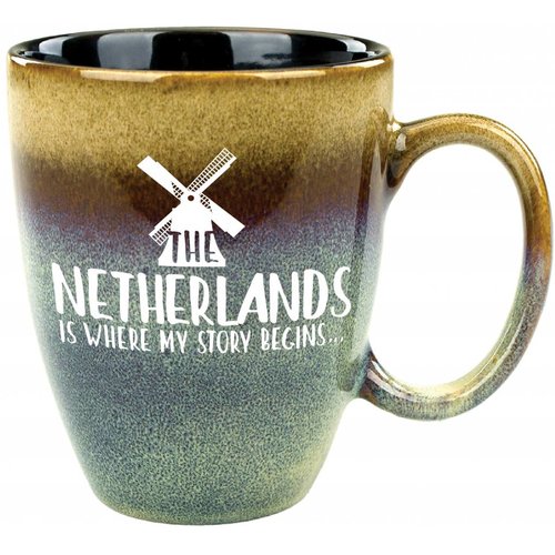 Netherlands Is Where My Story Begins Mug Tan 15 oz Netherlands Is Where My Story Begins Mug Tan 15 oz