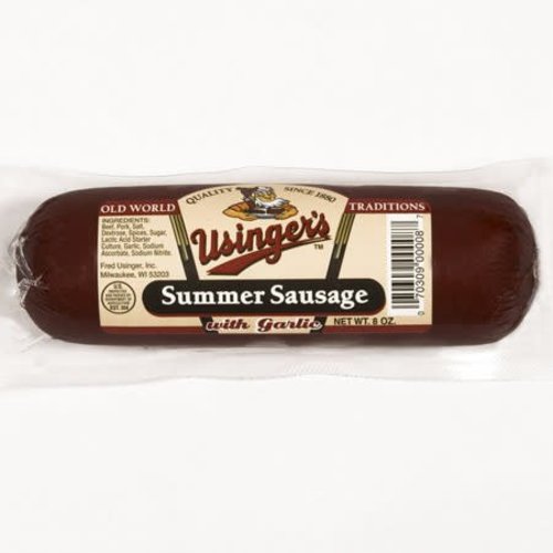 Usinger Usinger Summer Sausage with Garlic 8 oz Usinger Usinger Summer Sausage with Garlic 8 oz