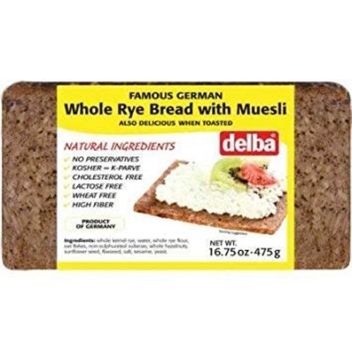 Feldkamp Delba Whole Rye Bread with Muesli 16 oz Feldkamp Delba Whole Rye Bread with Muesli 16 oz