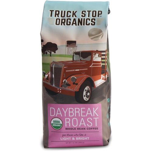 Truck Stop Organics Truck Stop Org Daybreak Roast whole bean coffee 12 oz Truck Stop Organics Truck Stop Org Daybreak Roast whole bean coffee 12 oz