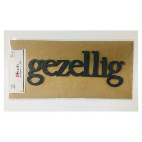 Roeda Studio Magnet Gezellig LARGE dark gray 4.3x12 inches Roeda Studio Magnet Gezellig LARGE dark gray 4.3x12 inches