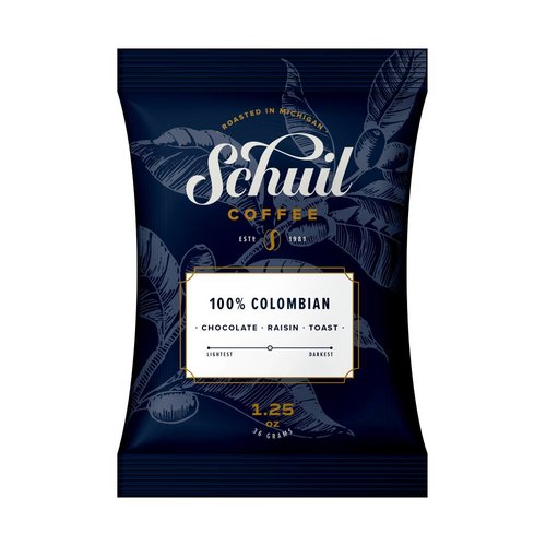 Schuil Schuil Coffee 100% Columbian 1.25 Oz Packet Schuil Schuil Coffee 100% Columbian 1.25 Oz Packet