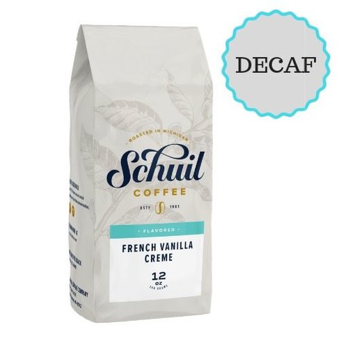Schuil Schuil French Vanilla Dark Roast Coffee 12oz Decaf Schuil Schuil French Vanilla Dark Roast Coffee 12oz Decaf