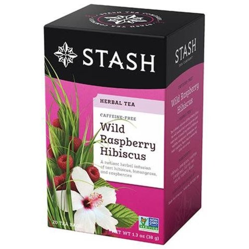 Stash Stash Wild Raspberry Hibiscus Tea Box Stash Stash Wild Raspberry Hibiscus Tea Box