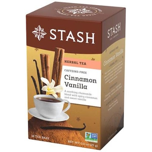 Stash Stash Cinnamon Vanilla Caffeine Free Tea 18 ct Stash Stash Cinnamon Vanilla Caffeine Free Tea 18 ct