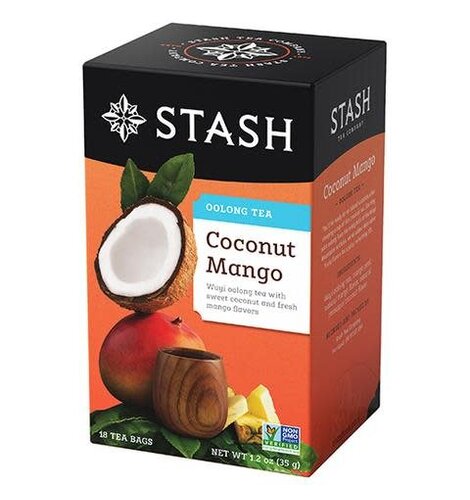 Stash Coconut  Mango/Wuyi Oolong Black Tea 18 ct