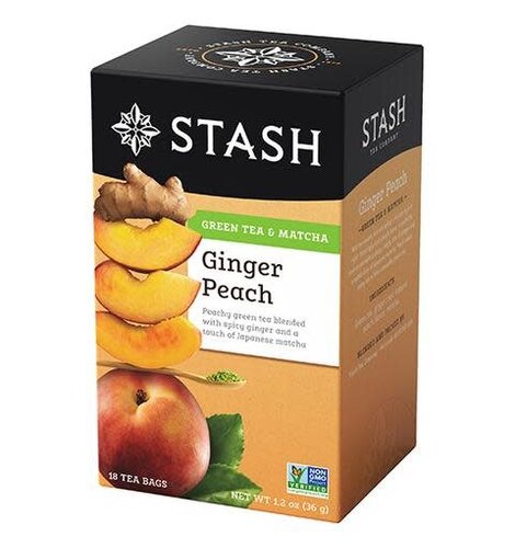 Stash Ginger Peach W/Matcha 18 ct Box
