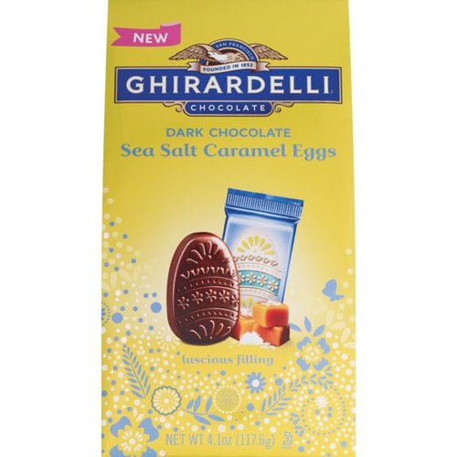 Ghirardelli Ghirardelli Dark Chocolate Seasalt Caramel Eggs Bag Ghirardelli Ghirardelli Dark Chocolate Seasalt Caramel Eggs Bag