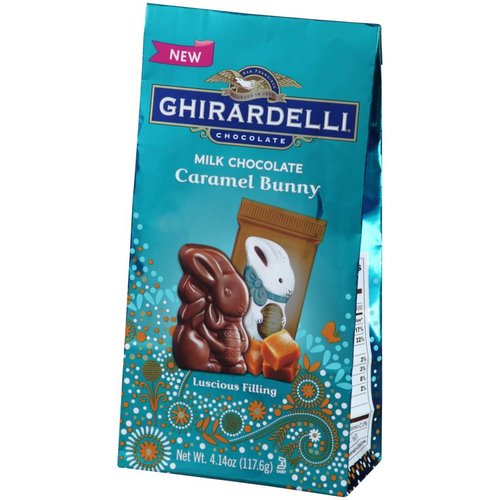 Ghirardelli Ghirardelli Milk Choc Caramel Bunny Bag 4.14oz Ghirardelli Ghirardelli Milk Choc Caramel Bunny Bag 4.14oz