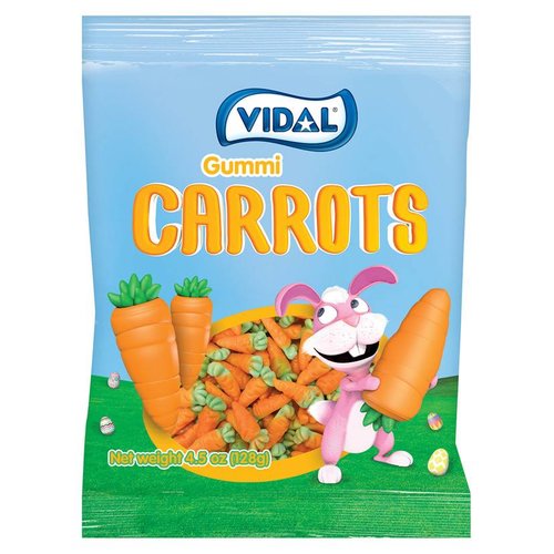 Vidal Vidal Gummi Carrots 4.5oz Vidal Vidal Gummi Carrots 4.5oz