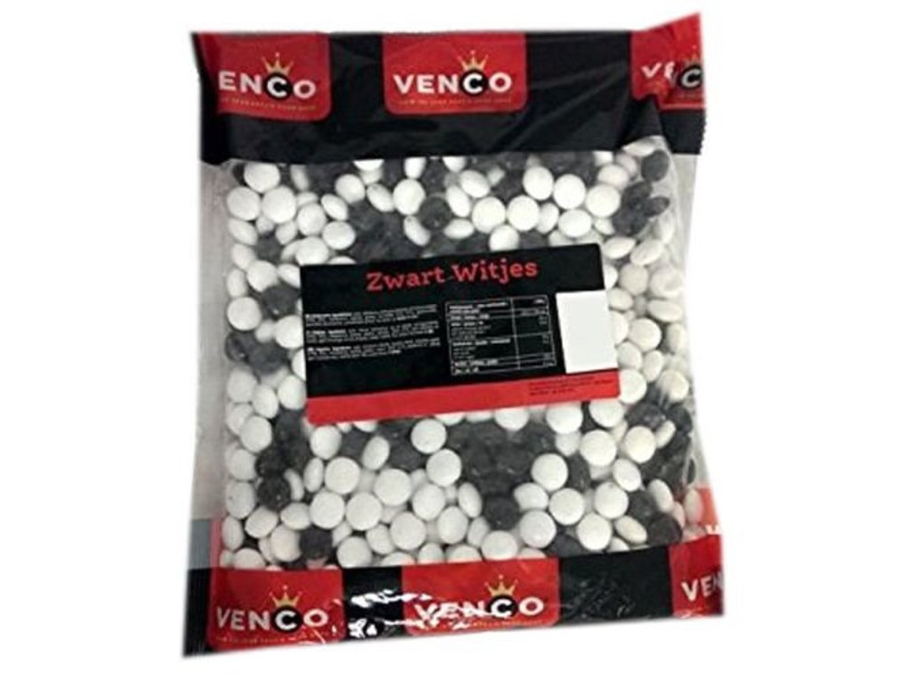 Venco Venco Black & White Licorice 2.2 lbs bag - Kilo