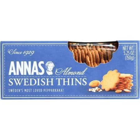 Annas Almond Thins Thins 5.25oz Box 12/cs