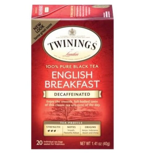 Twinings Decaf Eng Breakfast Tea 20 ct
