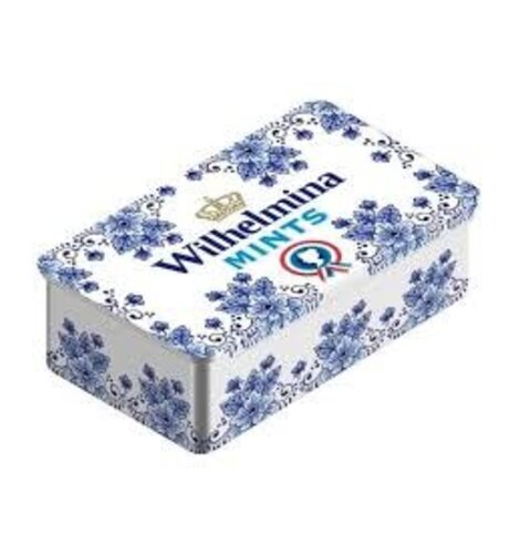 Wilhelmina Mints Mini Delft Tin Slide Top  3.5 oz