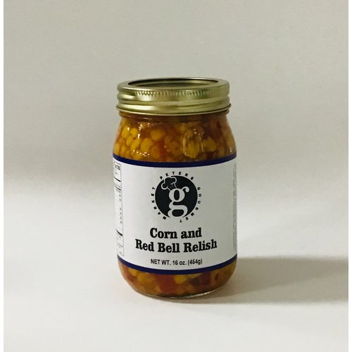 Peters Gourmet Foods PGM Corn and Red Bell Relish 16 oz Peters Gourmet Foods PGM Corn and Red Bell Relish 16 oz
