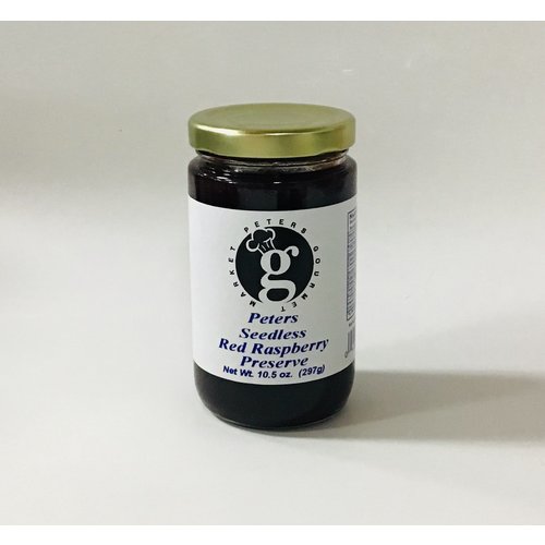 Peters Gourmet Foods Peters Seedless Raspberry Preserve 10.5 oz Peters Gourmet Foods Peters Seedless Raspberry Preserve 10.5 oz