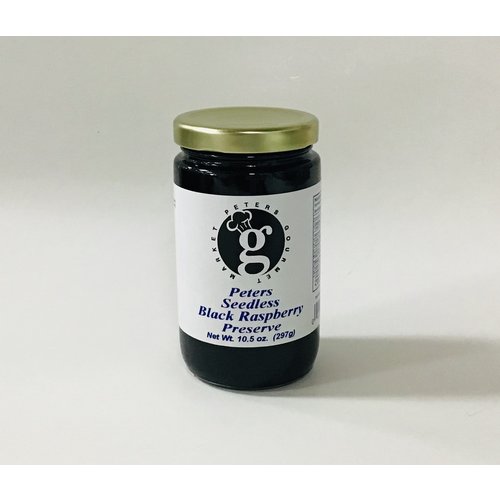 Peters Gourmet Foods Peters Seedless Black Raspberry Preserve 10.5 oz Peters Gourmet Foods Peters Seedless Black Raspberry Preserve 10.5 oz