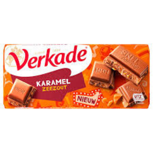 Verkade Verkade Chocolate Bar Milk Caramel & Seasalt 3.9 Oz Verkade Verkade Chocolate Bar Milk Caramel & Seasalt 3.9 Oz