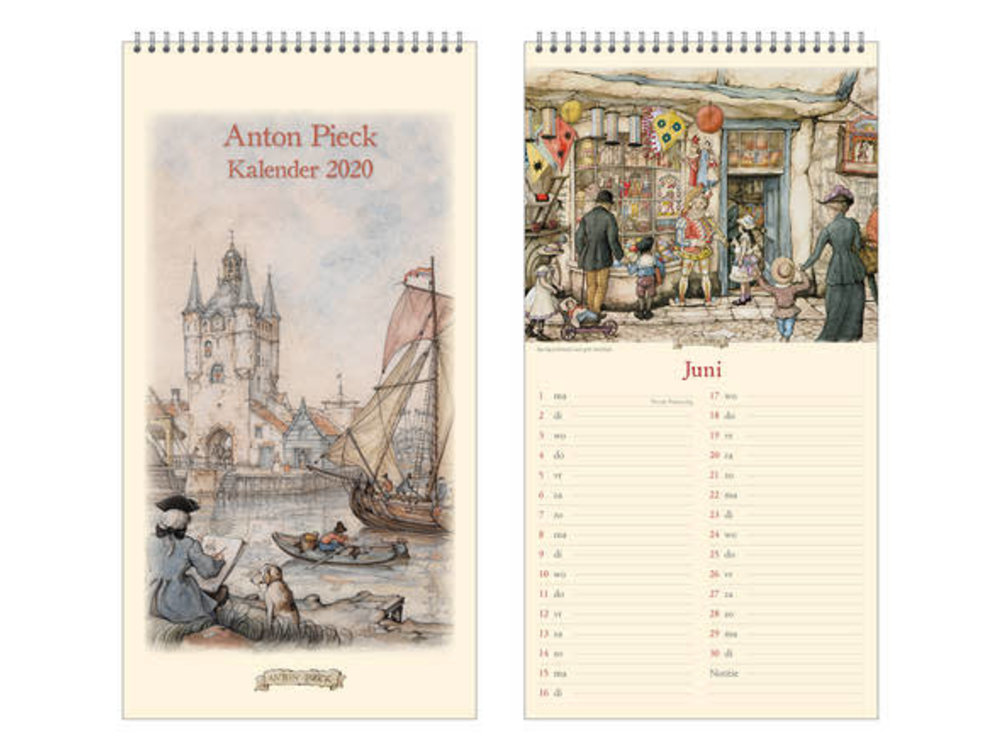 Anton Pieck 2020 Note Calendar 7x136