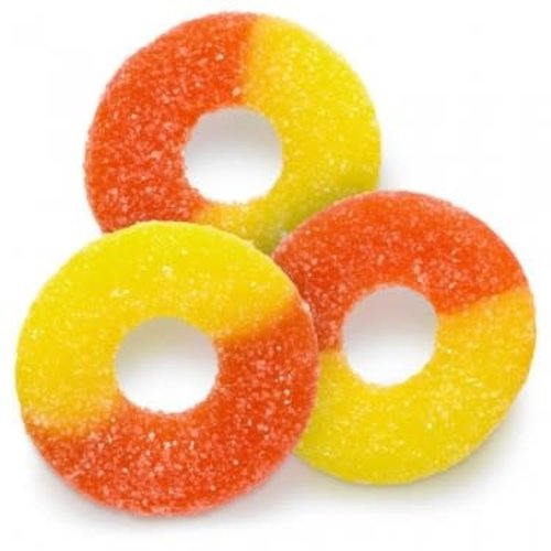 Albanese Albanese Gummi Peach Rings 4.5 lb Albanese Albanese Gummi Peach Rings 4.5 lb