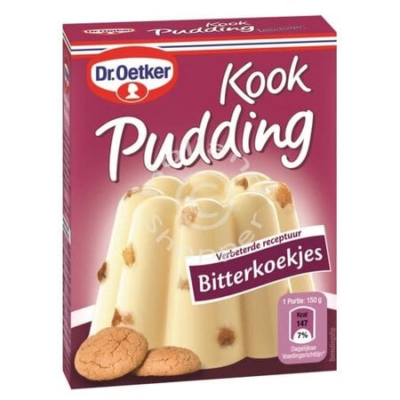 Dr Oetker Bitterkoekjes (Macaroon) Pudding Mix 3.2 oz box