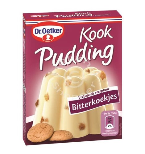 Dr Oetker Bitterkoekjes (Macaroon) Pudding Mix 3.2 oz box