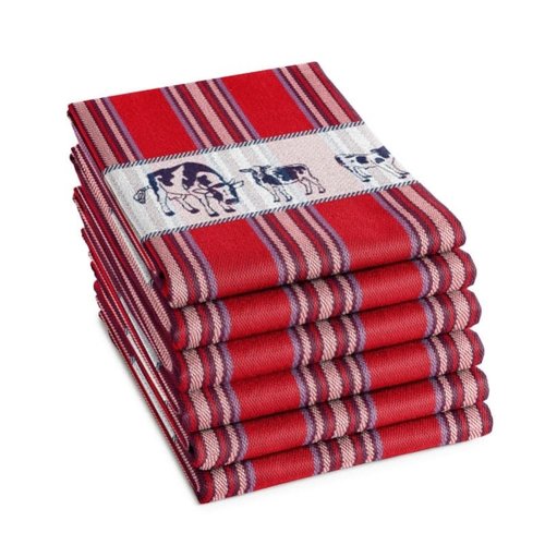 DDDDD DDDDD Friesian Red Tea Towel DDDDD DDDDD Friesian Red Tea Towel