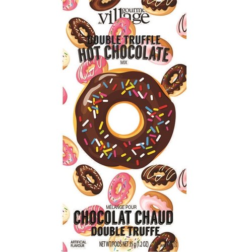 Gourmet du Village Donut Double Truffle Cocoa Packet 1.2 Oz Gourmet du Village Donut Double Truffle Cocoa Packet 1.2 Oz