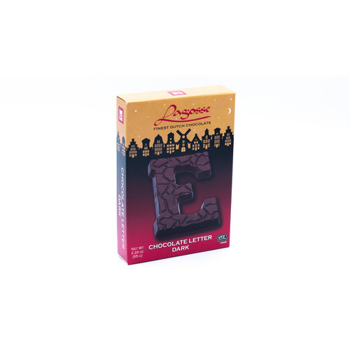 Lagosse Dark E Small Letter 2.3 Oz Lagosse Dark E Small Letter 2.3 Oz