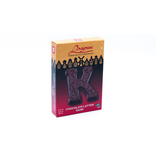 Lagosse Dark K Small Letter 2.3 Oz Lagosse Dark K Small Letter 2.3 Oz